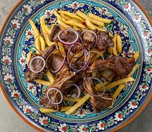 Джиз-быз по-самаркандски из баранины  