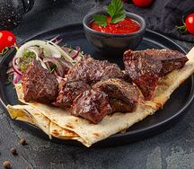 Шашлык из говяжьей печени