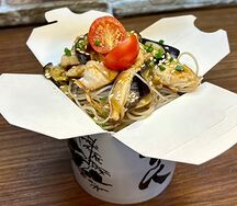 Фунчоза с курой в соусе терияки