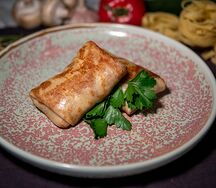 Блинчики с ветчиной и сыром