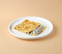 Блин с грибами в сливках