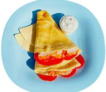 Блин с куриной грудкой