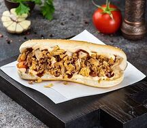 Хот-дог с двойной курицей