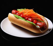 Хот-дог с сосиской