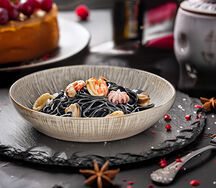 Паста Черная с морепродуктами