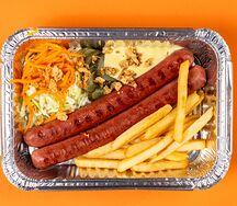 Hot Dog На тарелке с курицей