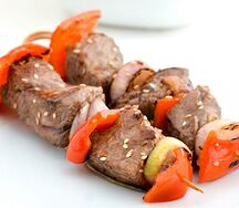 Brochette de filet de boeuf