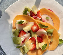 Carpaccio de fruits frais