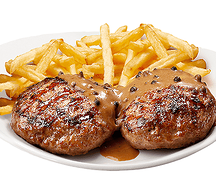 Frite au fromage et boeuf