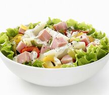 Salade au jambon