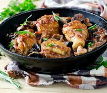 Poulet flambé