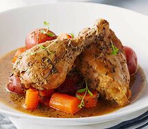 Poulet braisé à la provençale