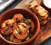Écrevisses sautées au pili-pili