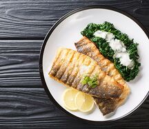 Filet de bar aux épinards