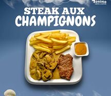 Steak aux champignons
