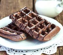 Gaufre chocolat noir