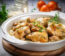 Poulet braisé aux épices orientales