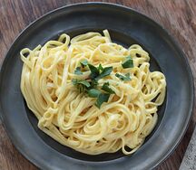 Linguines au beurre d'ail