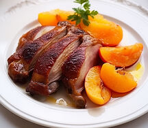Marget de canard rôti aux abricots
