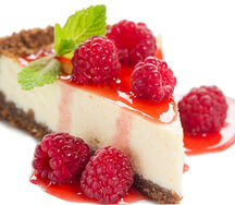 Cheesecake au coulis de fruits rouges