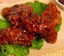Chicken strips barbecue