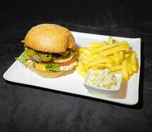 Jalapeños burger et frites