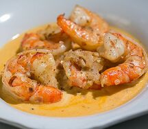 Gambas flambées