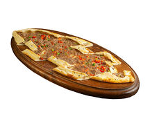Пиде с сыром и мясом