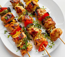 Brochette de poulet poivron