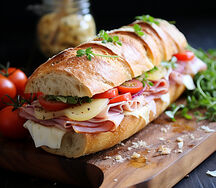 Fromage et jambon de dinde