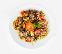 Demi poulet braisé + riz