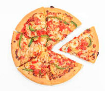 Grande pizza poulet crème fraiche