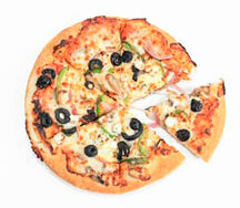 Grande pizza végétarienne
