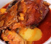 Sauce konkoué poisson chat fumé