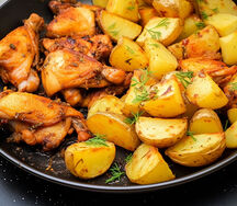 Frites au poulet