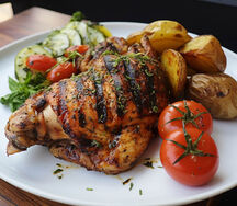 Poulet grillé demi
