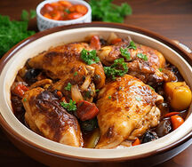 Poulet braisé