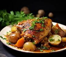 Demi poulet braisé