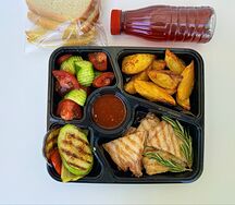 Ланч - сэт Куриная грудка с овощами на гриле