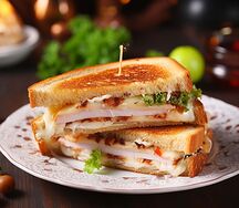 Sandwich dinde et fromage