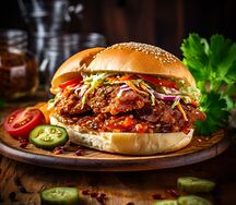 Sandwich poulet epicé