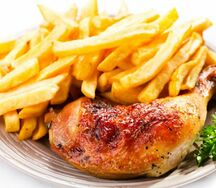 Frite poisson ou poulet
