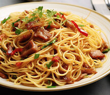 Sauté de porc au spaghetti