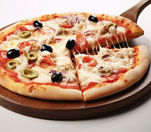 Pizza aux poulet moyen