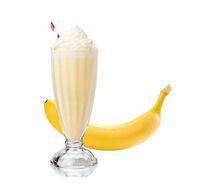 Milkshake vanille, banane