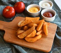 Картофельные дольки по-деревенски