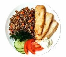 Куриное филе с гарниром