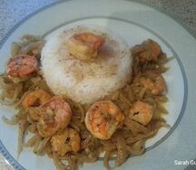 Yassa aux crevettes
