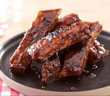 Ribs sauce barbecue