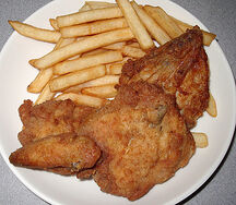 Frites au poulet